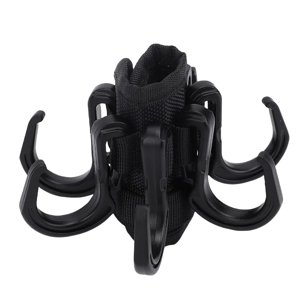 Beach Umbrella Hook with 6 Detachable Hooks | Anti-Slip Strap