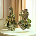 Brass Feng Shui Horse Figurine – Miniature Zodiac Statue Decorative Figurine Nixie Default Title