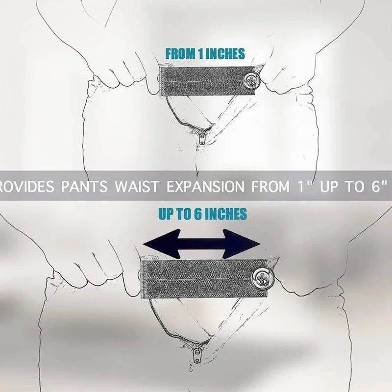 4pcs Elastic Waistband Extension Buckles for Jeans & Maternity Waistband Extender Nixie