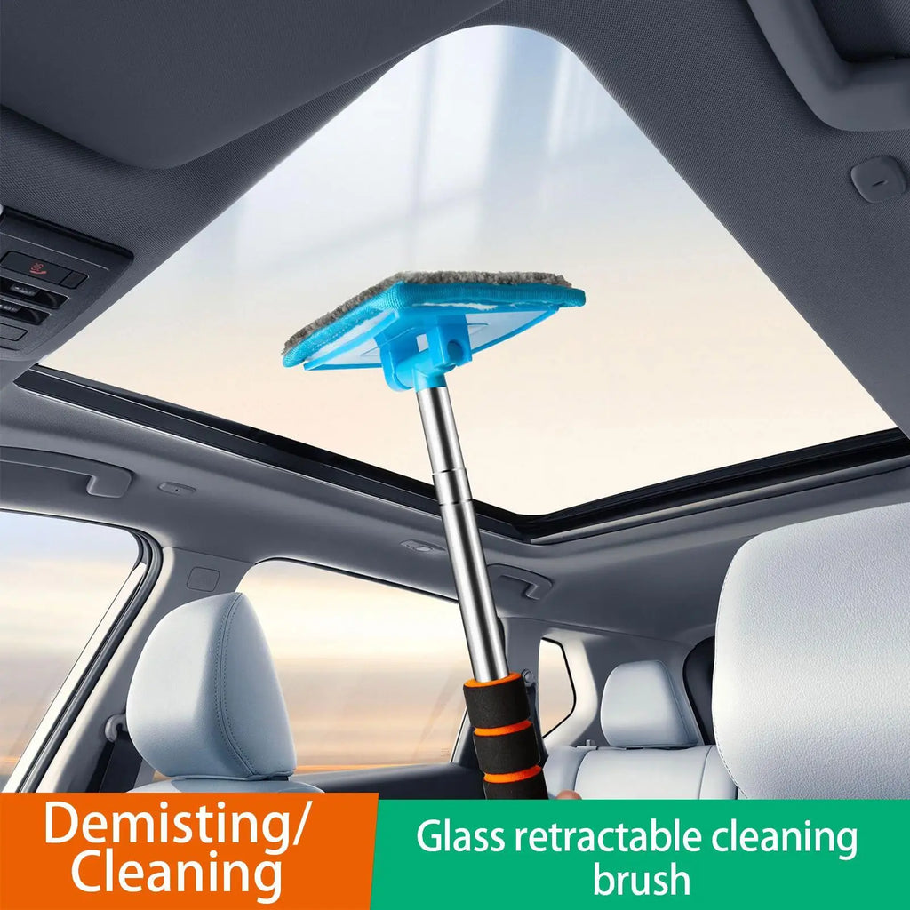 Telescopic Car Window Cleaning Brush | Extendable Handle
