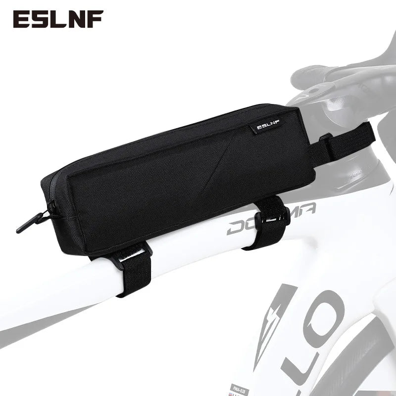 ESLNF Bicycle Top Tube Bag – Lightweight Bike Frame Pouch Bike Frame Bag Nixie Black