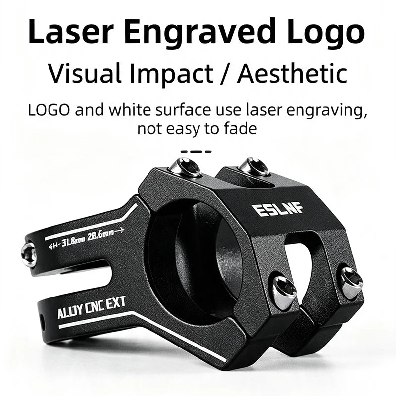 ESLNF 45mm CNC Aluminum Bike Short Stem MTB Road BMX Bicycle Handlebar Stem Nixie