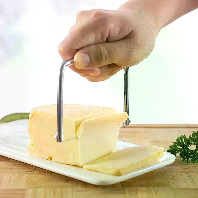 Wire Cheese & Butter Slicer – Stainless Steel Kitchen Tool Wire Cheese Slicer Nixie