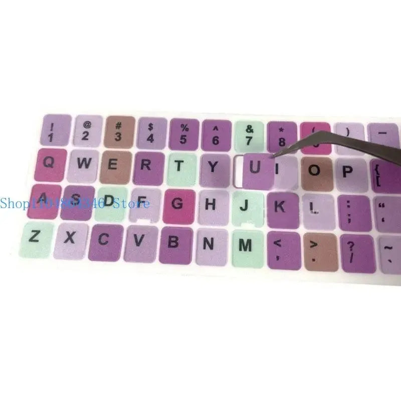 2PCS Macaron Color English Keyboard Stickers – Laptop & Desktop Keyboard Stickers Nixie