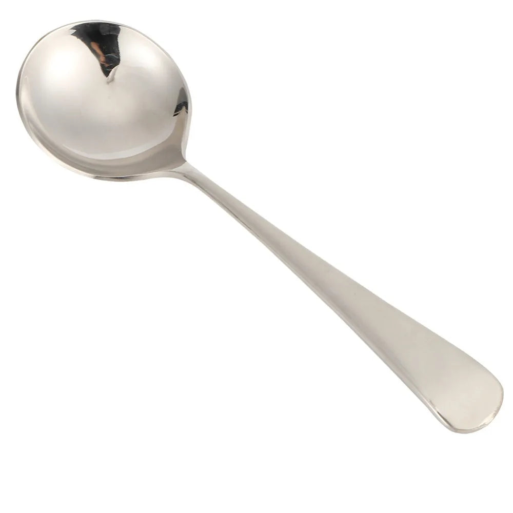 5-Piece Stainless Steel Dessert Spoons & Soup Ladle Set