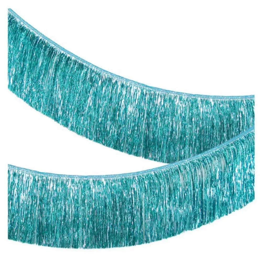 Metallic Foil Fringe Garland Multicolor Tinsel Tassel Backdrop