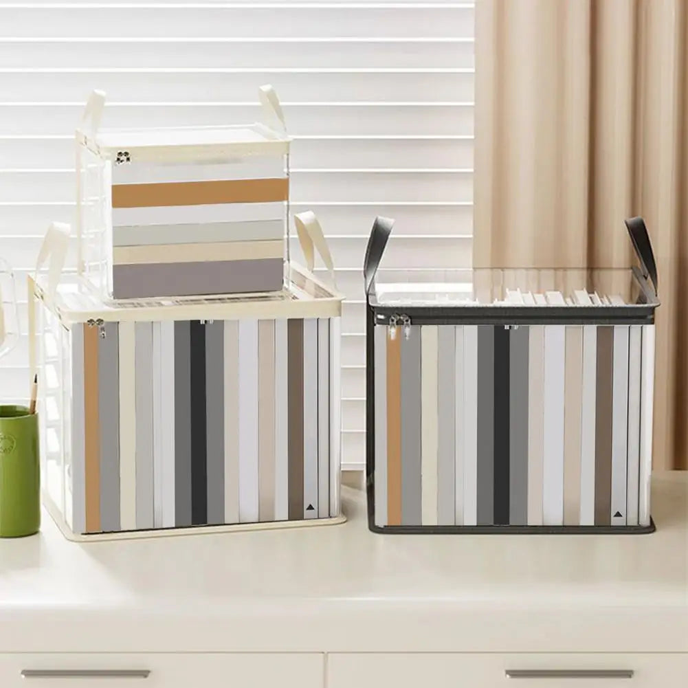 Transparent Storage Bag with Zipper & Handle – Large Capacity Storage Organizer Bag Nixie