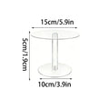 Acrylic Double-Layer Cake Stand | Clear Round Dessert Display