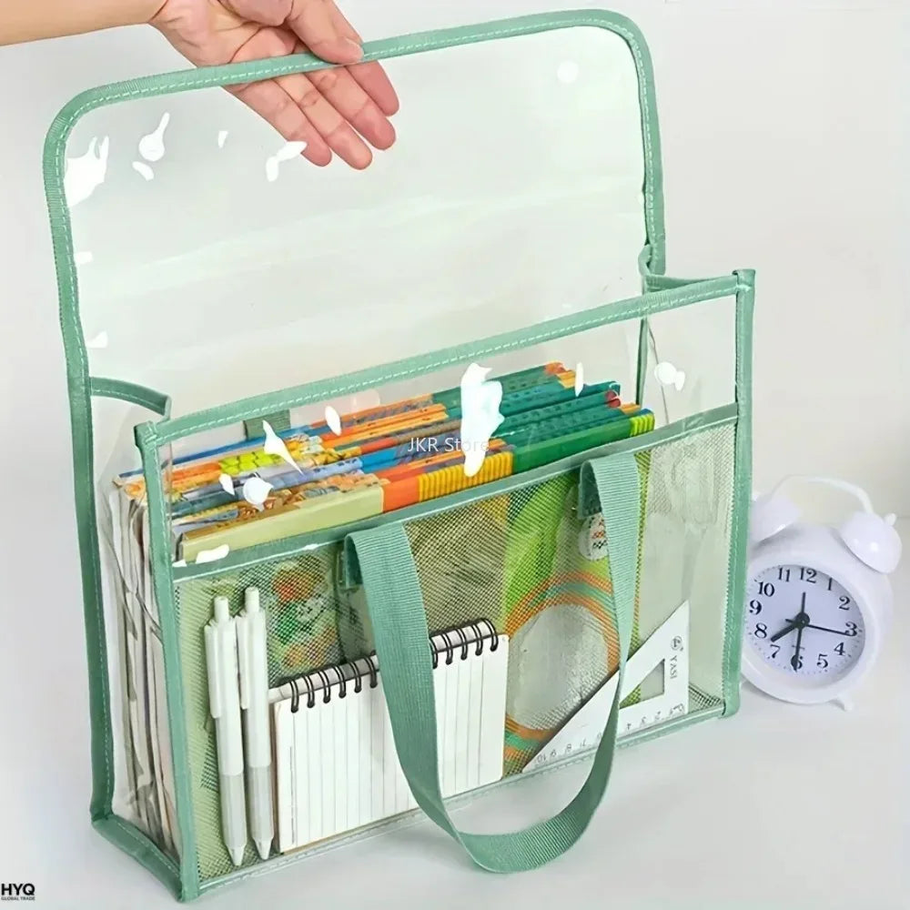 Large Waterproof Transparent Expandable PVC File Storage Bag