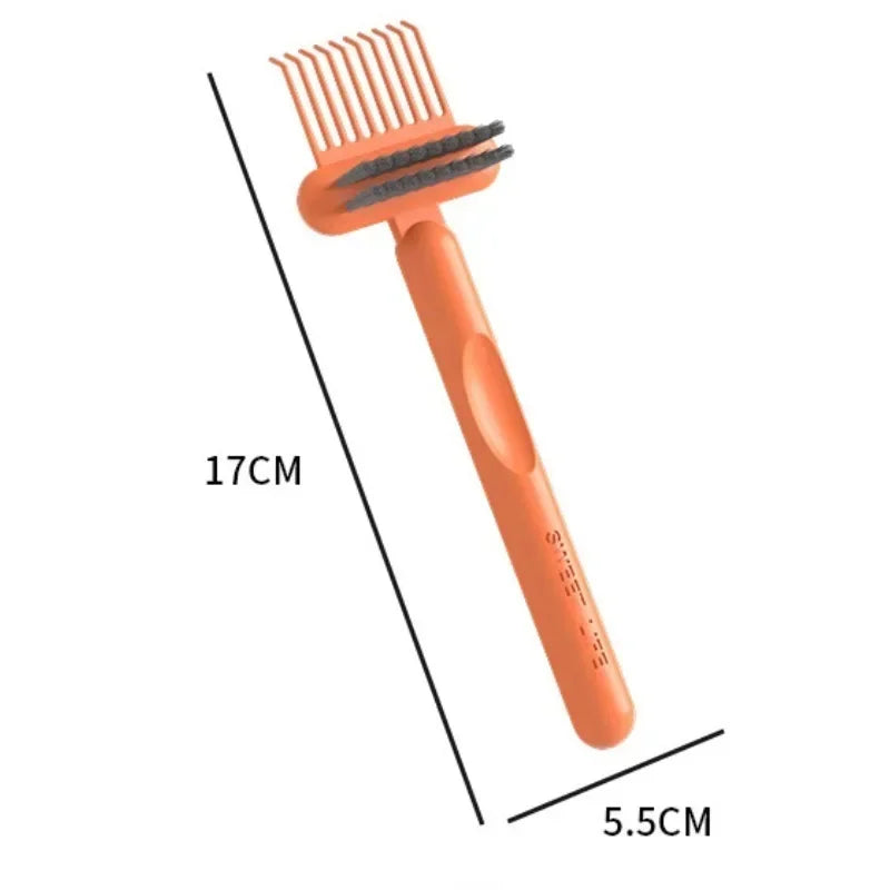 2-in-1 Comb Cleaning Brush – Mini Hair & Dust Remover Tool Comb Cleaning Brush Nixie