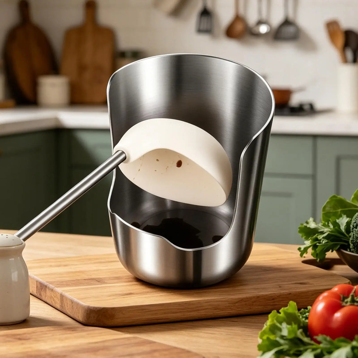 Stainless Steel Pot Lid Holder & Spoon Rest Kitchen Rack