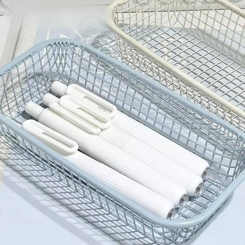 Wrought Iron Desktop Storage Basket – Ins Style Organizer Iron Storage Basket Nixie