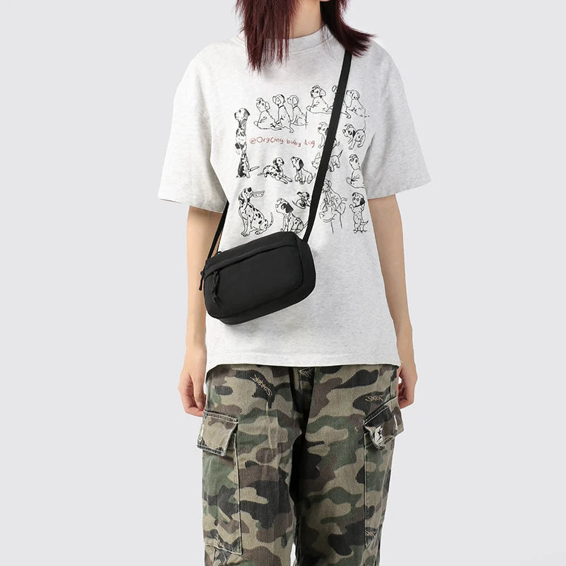 Small Nylon Crossbody Bag – Minimalist Lightweight Shoulder Bag