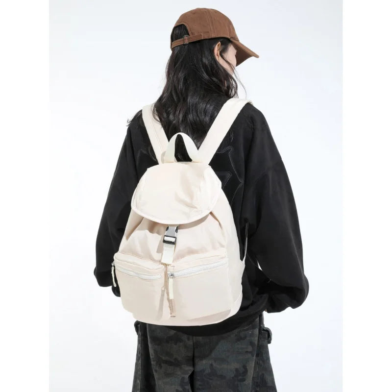Korean-Style Casual Nylon Backpack – Commute & College Casual Backpack Nixie