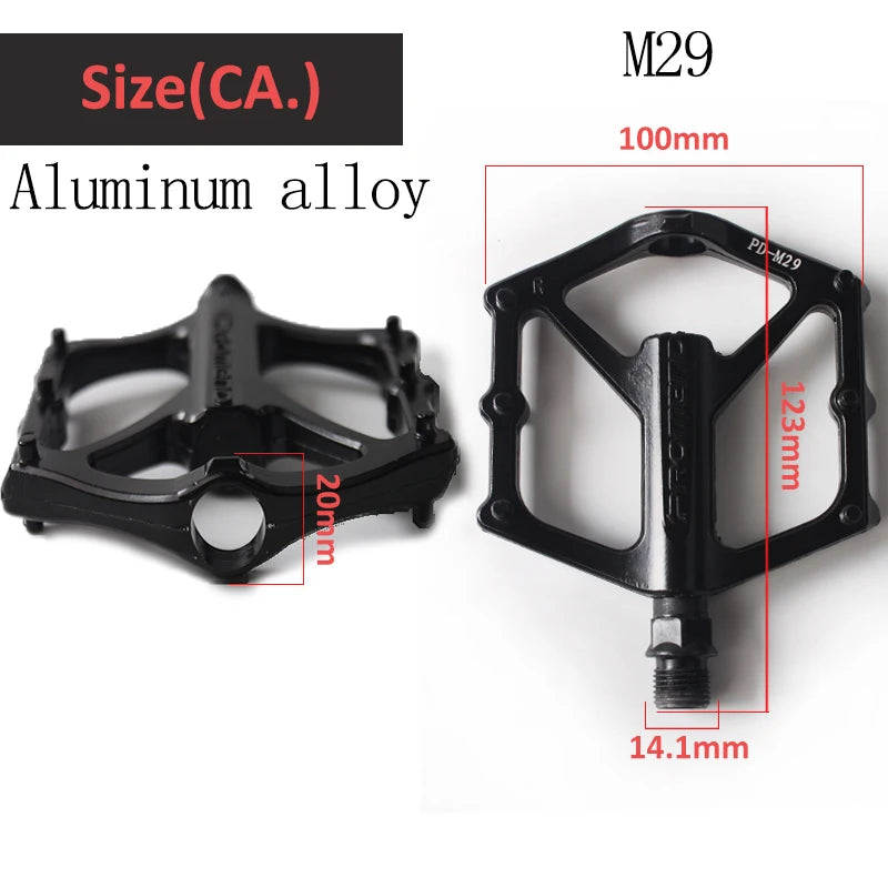 BUCKLOS Flat Bike Pedals DU Bearing MTB BMX Anti-Slip Platform Flat Bike Pedals Nixie