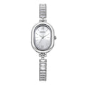 Women's Artistic Fashion Quartz Watch | Alloy Band Women's Fashion Watch Nixie Silver