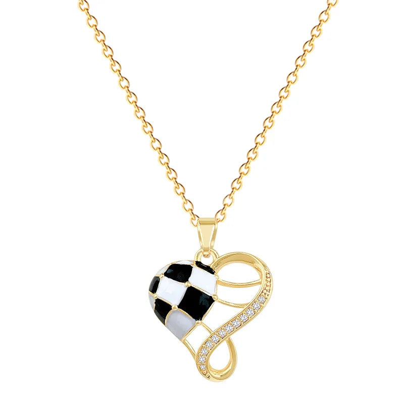 Gold Heart Pendant Choker Necklace – Stainless Steel for Women Heart Pendant Necklace Nixie