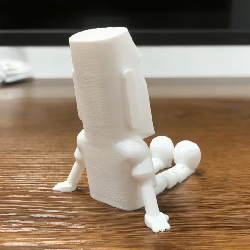 3D Printed Moai Statue – Movable Joints Collectible Figurine Collectible Figurine Nixie