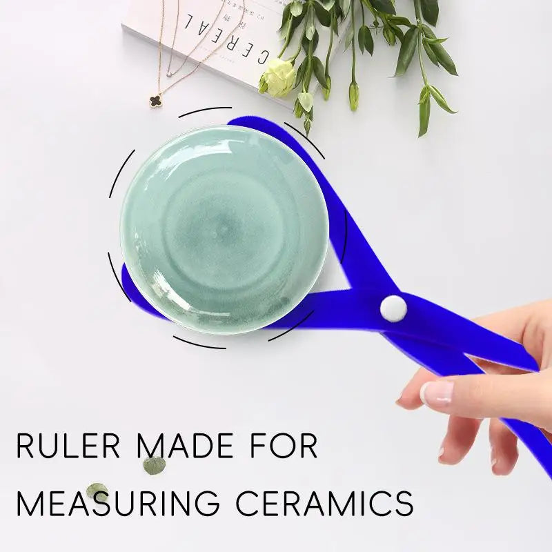 Acrylic Bent Leg Caliper – Precision Pottery Measuring Tool Pottery Measuring Caliper Nixie