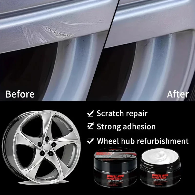 Wheel Hub Scratch Repair Paste – Rim Polish & Scuff Remover Wheel Repair Paste Nixie