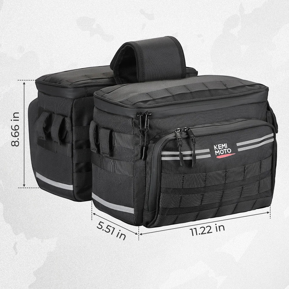 Motorcycle Saddlebags 15L 30L with Brackets – Throw Over Bags Motorcycle Saddlebags Nixie