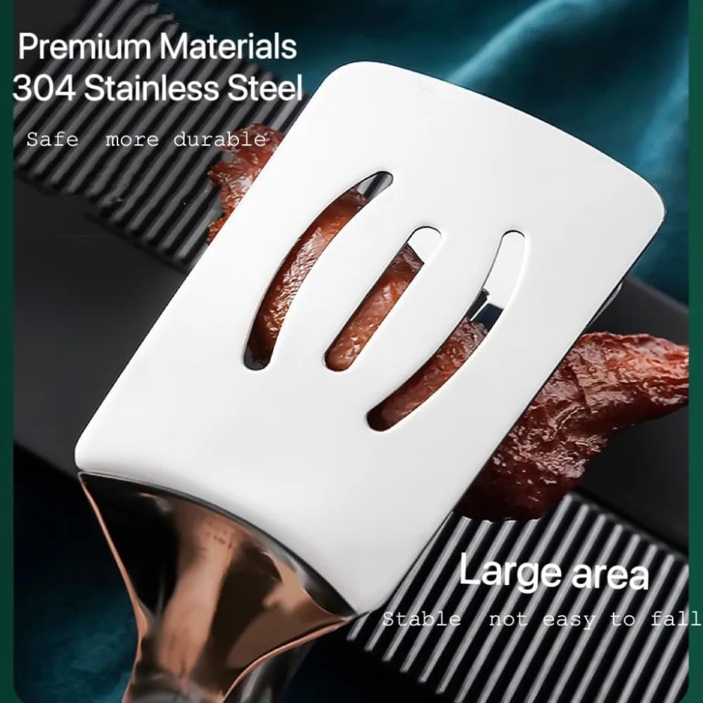 Stainless Steel Fish Spatula & Food Tongs – FEB.WIND Kitchen Cooking Tongs Nixie