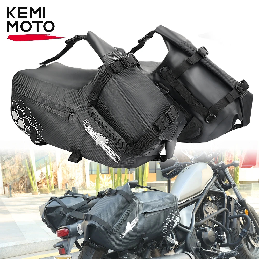 28L Waterproof Motorcycle Saddle Bags – Universal PVC Panniers Motorcycle Saddle Bags Nixie