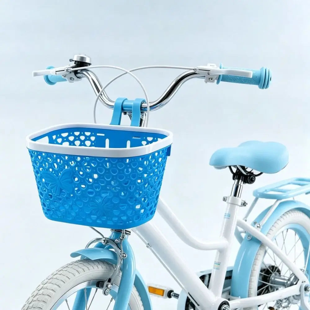 Kids Bike Front Basket 12–20 Inch, Thickened Plastic, 7 Colors Kids Bike Basket Nixie