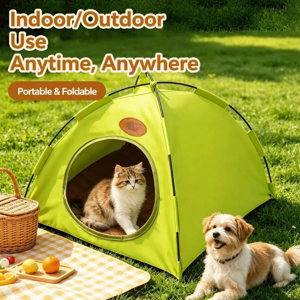 Foldable Cat Tent House – Breathable Waterproof Indoor Pet Kennel Cat Tent House Nixie