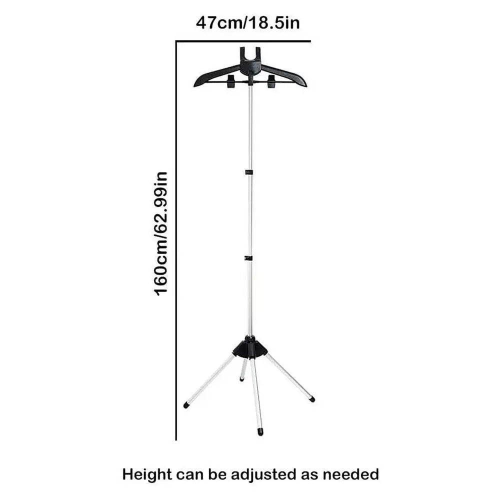 Telescopic Garment Steamer Hanger Stand – Height Adjustable, Foldable