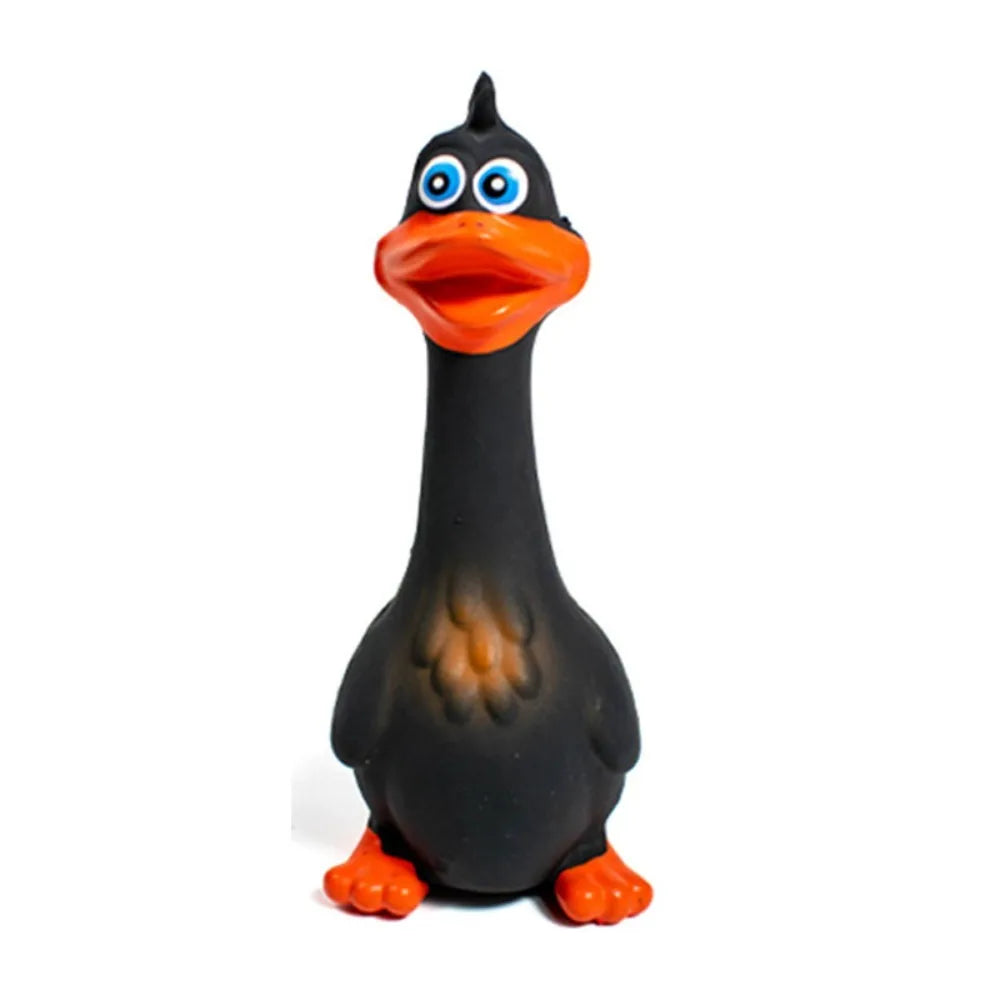 Soft Latex Dog Squeaky Toy – Duck & Chicken Chew Molar
