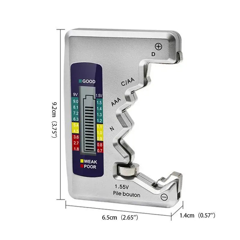 BT168 Digital Battery Tester – AA AAA C D Lithium & More