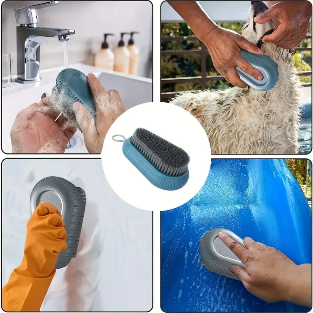 Nixie Soft Bristle Multifunctional Cleaning Brush – Shoe & Laundry