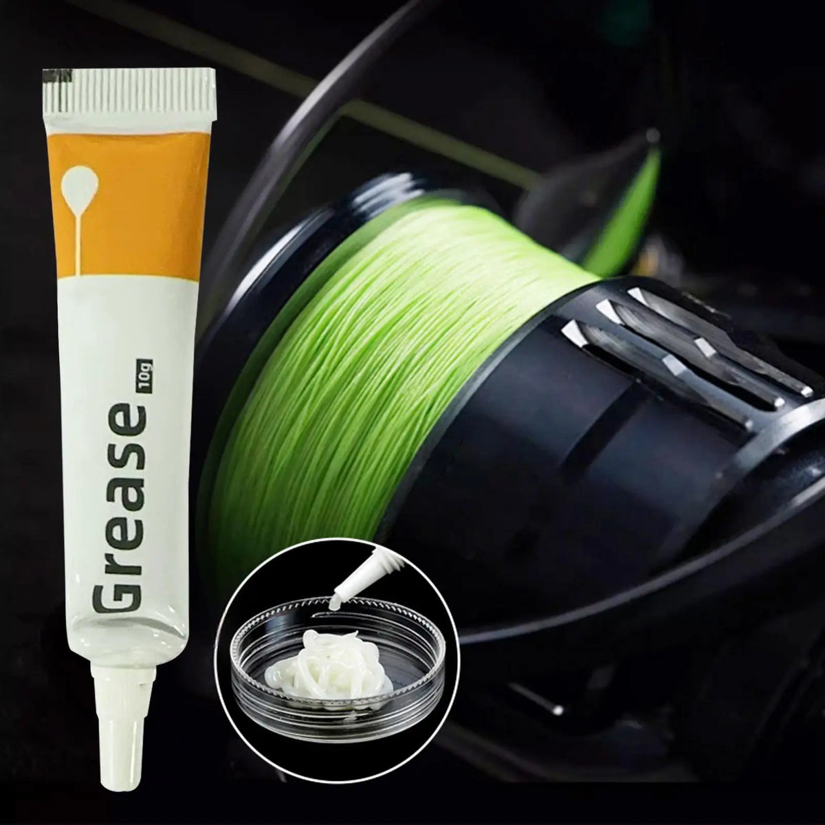 Multi-Purpose Zipper Grease Lubricant Tube – Gear & Fishing Reel Gear Lubricant Grease Nixie