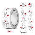 500pcs Cartoon Sticker Roll – Envelope Seals & Scrapbooking Labels Decorative Sticker Roll Nixie 500pcs 1600*900*700MM
