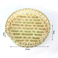 Miniature Woven Bamboo Basket – 1:12 & 1:6 Dollhouse Decor Dollhouse Miniature Nixie Round no pad-27cm