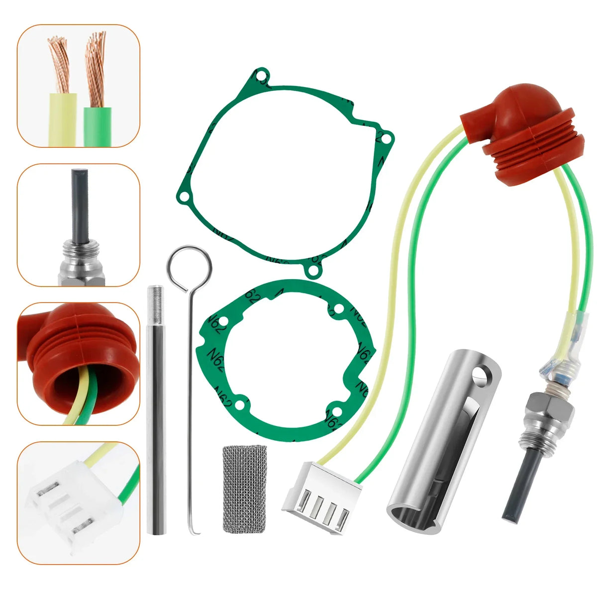 12V Glow Plug Repair Kit for 2KW 5KW Diesel Parking Heater Heater Repair Kit Nixie