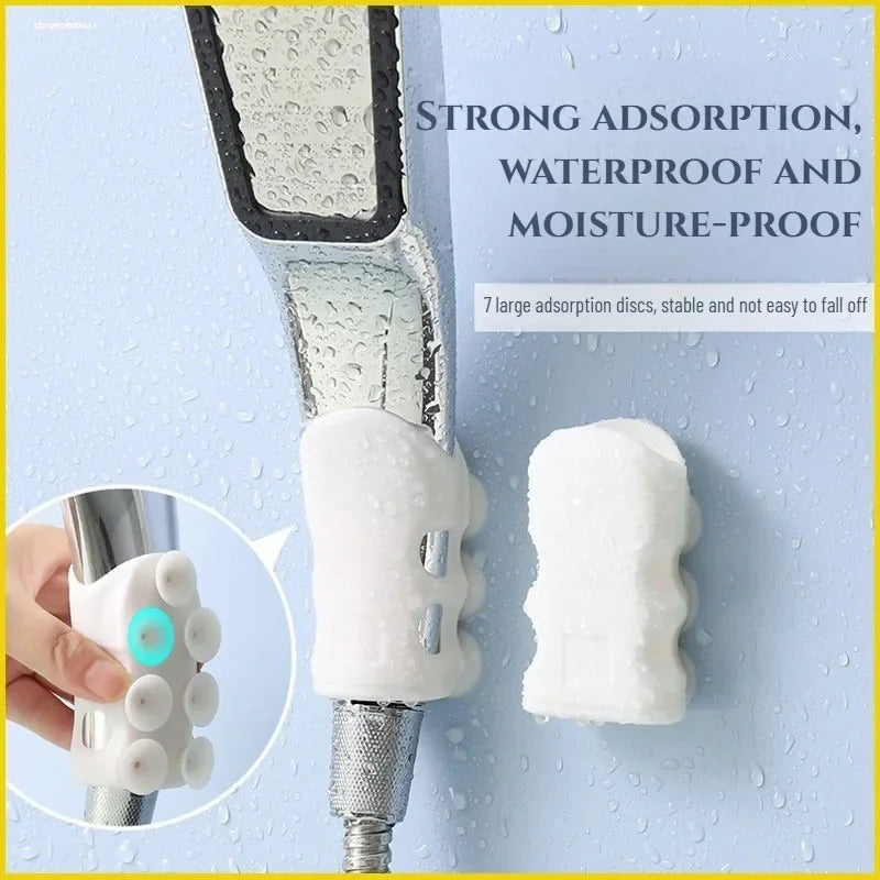 Silicone Suction Cup Shower Head Holder – No-Drill Wall Mount Shower Head Holder Nixie