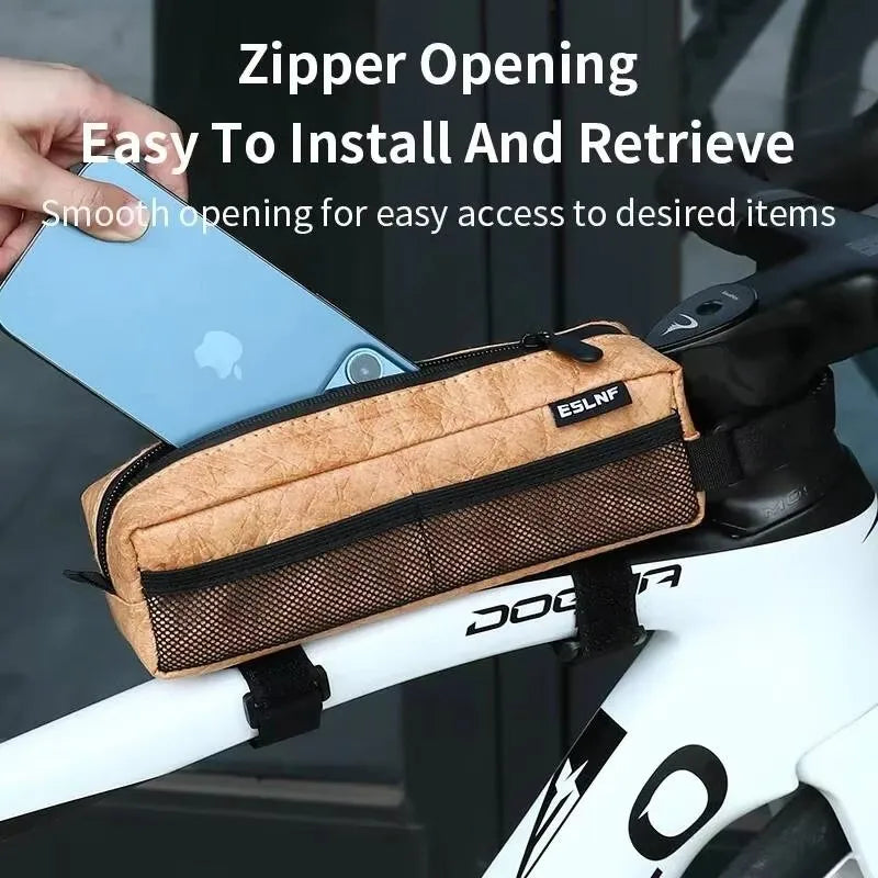ESLNF Bike Top Tube Bag – Rainproof 3D Cycling Frame Pouch Bike Frame Bag Nixie