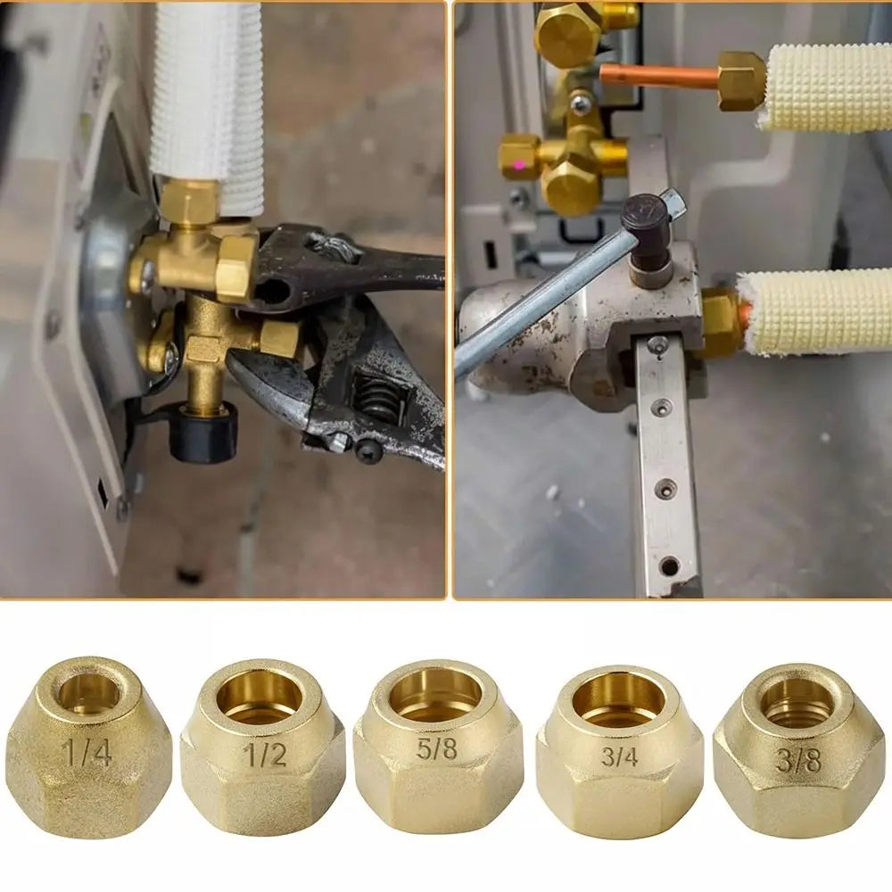 Brass Flare Nut Tube Fittings – 1/8" to 3/4" Sizes | Threaded Flare Tube Fitting Nixie