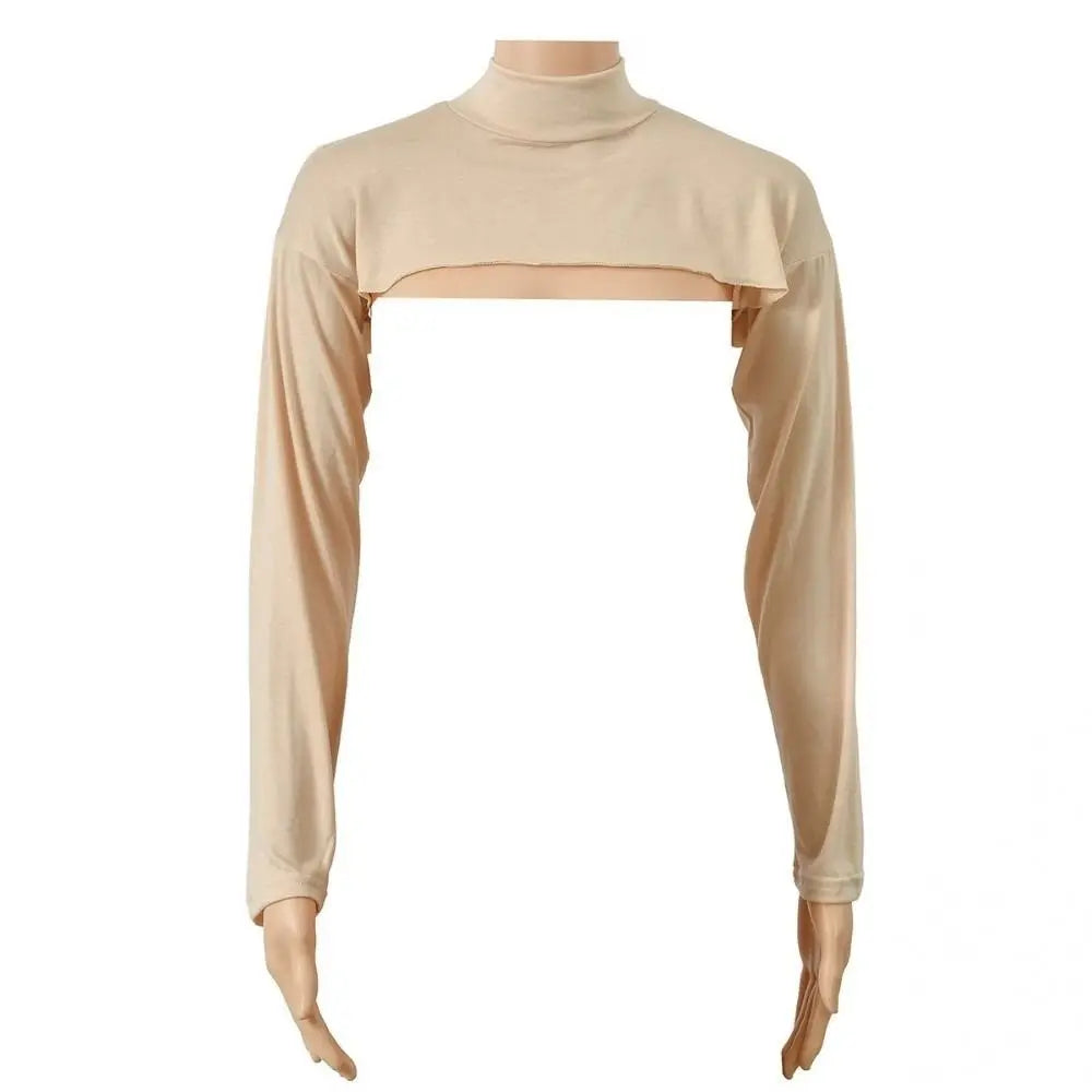 UV-Proof High Collar Sun Sleeves – Mercerized Cotton, Stretchy Sun Protection Sleeves Nixie