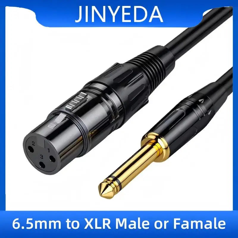 6.35mm 1/4" TS to XLR Instrument Cable | Guitar Patch Cord Instrument Audio Cable Nixie AUX 6.35 to XLR 5m