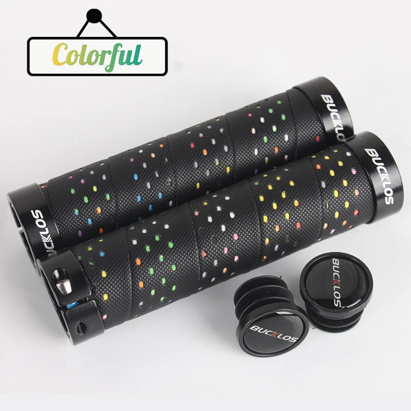 BUCKLOS MTB Lock-On Bike Grips – Anti-Slip Handlebar Covers Bike Handlebar Grips Nixie Coloful