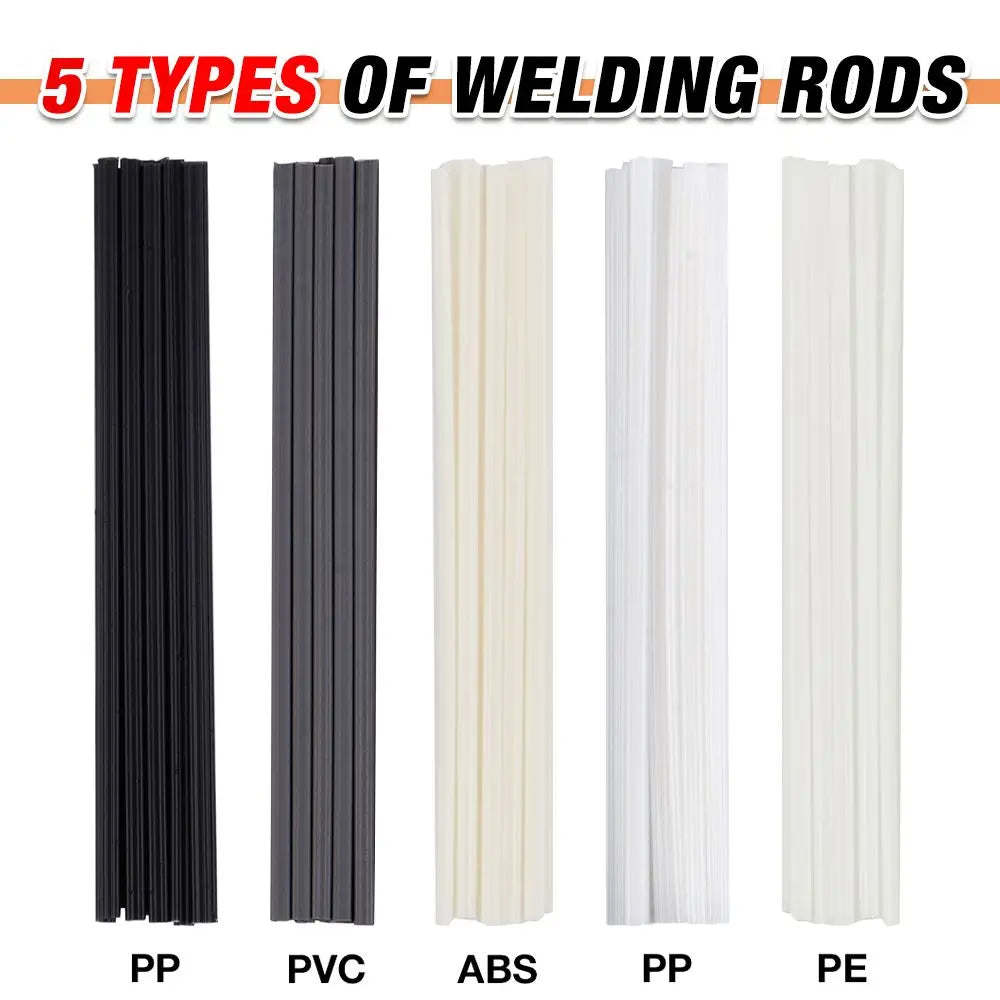 50Pcs Plastic Welding Rods – PP PE ABS PVC Thermoplastic Filler
