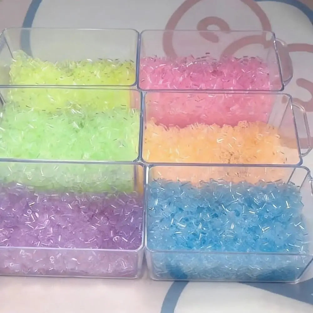 Transparent Perler Beads 2.6mm DIY Fuse Beads ~1000pc, 7 Colors DIY Craft Beads Nixie