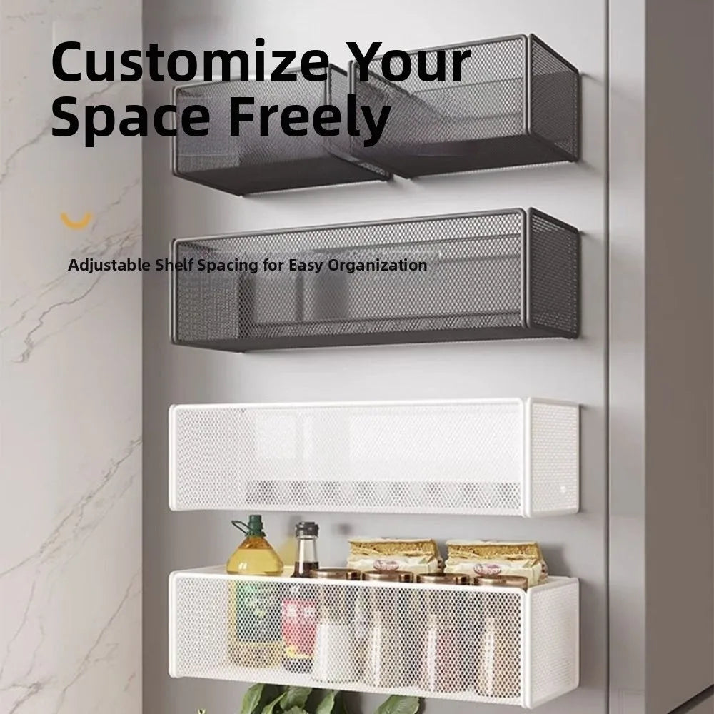 Magnetic Metal Basket Organizer – Fridge & Pegboard Rack Magnetic Storage Basket Nixie