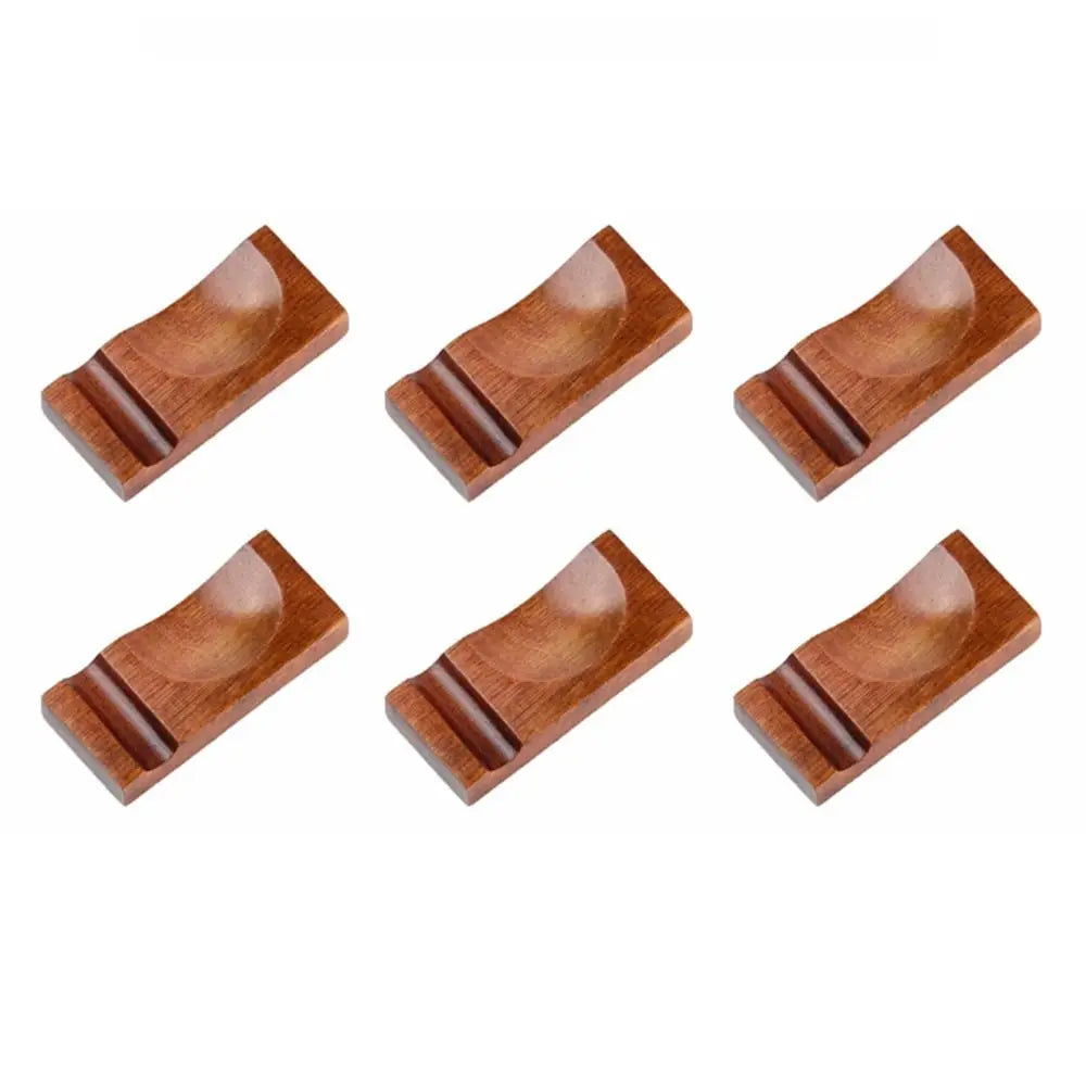 6-Piece Japanese Wooden Chopstick Rests & Fork Holders Chopstick Rest Set Nixie