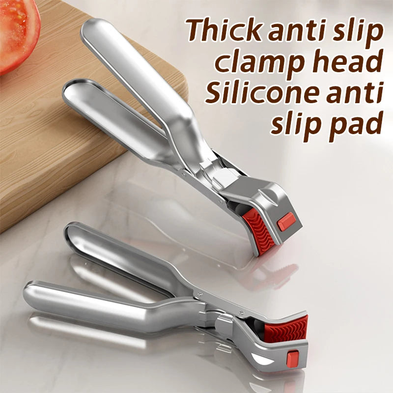 Stainless Steel Hot Bowl Holder Dish Gripper & Pot Tongs Bowl Gripper Tongs Nixie Default Title
