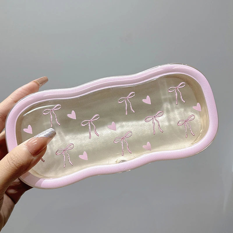 Transparent Bow Glasses Case | Portable Travel Eyewear Storage Eyewear Storage Case Nixie