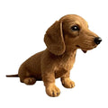 Realistic Dachshund Plush Toy – Soft Stuffed Dog Pillow Stuffed Plush Toy Nixie Brown